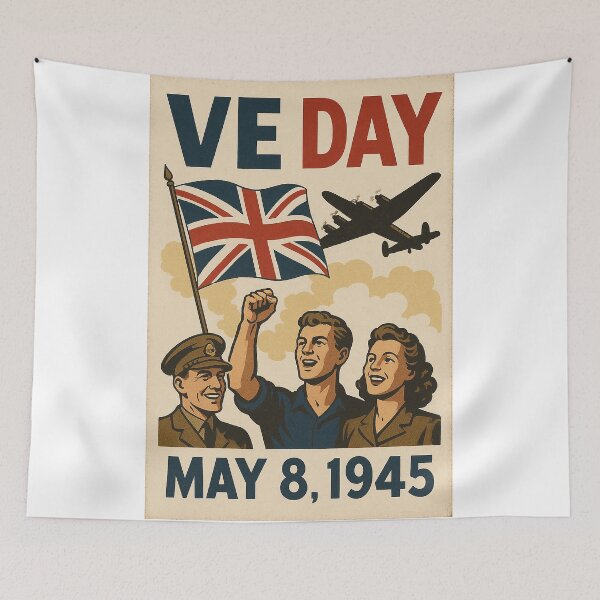 Item preview, VE Day Poster designed and sold by Skyframe Aviation.