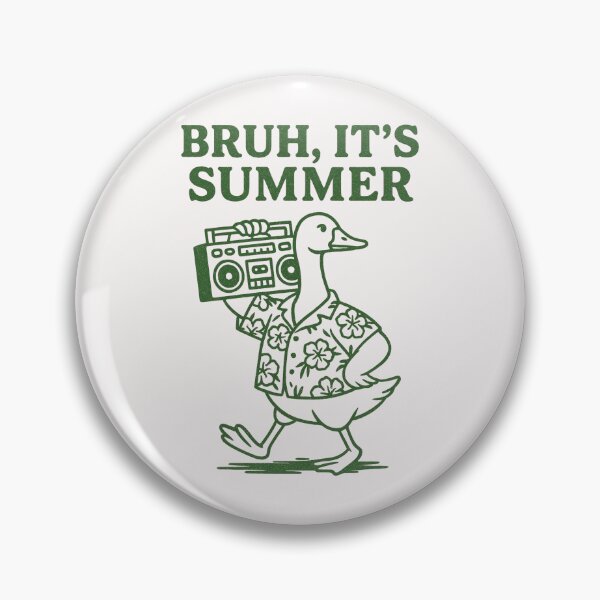 Item preview, Bruh It’s Summer Funny Duck Boombox Retro designed and sold by Alex Songs.