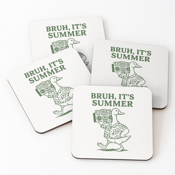Item preview, Bruh It’s Summer Funny Duck Boombox Retro designed and sold by Alex Songs.