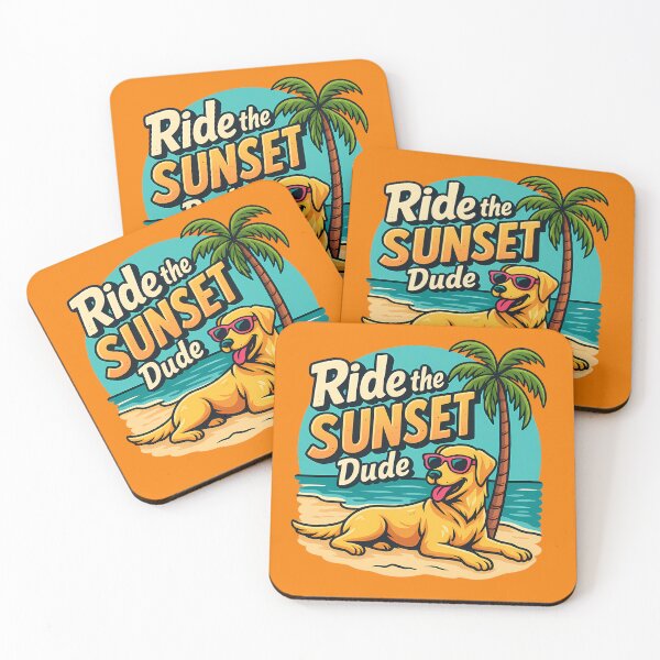 Item preview,  Ride the Sunset Dude – Cool Beach Dog Summer Vibes Design designed and sold by Jason123za.