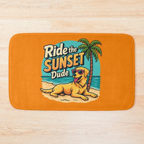Item preview,  Ride the Sunset Dude – Cool Beach Dog Summer Vibes Design designed and sold by Jason123za.