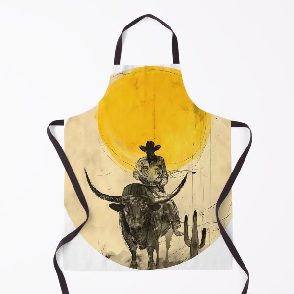 Item preview, Wild cowboy riding a bull designed and sold by TheWitsFoe.