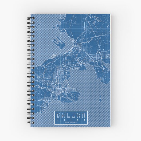 Item preview, Dalian City Map of China - Blueprint designed and sold by deMAP.