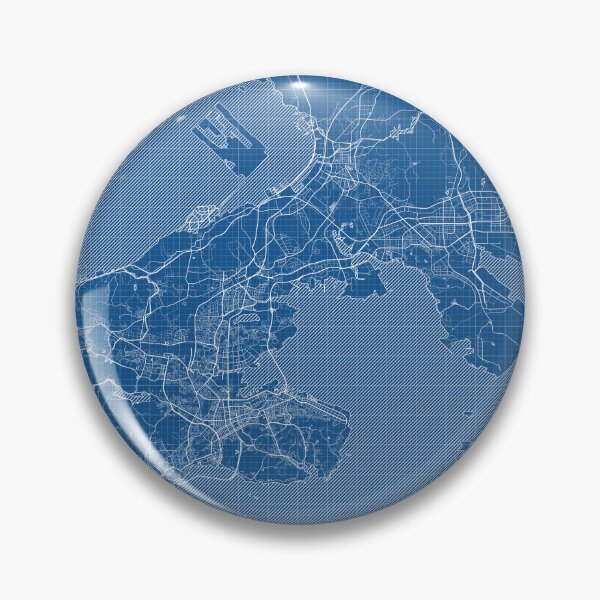 Item preview, Dalian City Map of China - Blueprint designed and sold by deMAP.