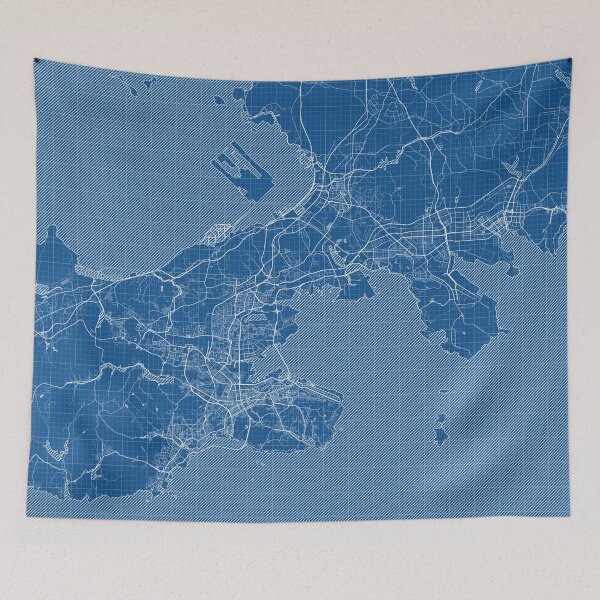 Item preview, Dalian City Map of China - Blueprint designed and sold by deMAP.