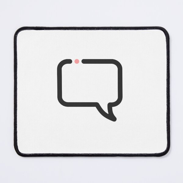 Item preview, Minimalist speech bubble with subtle dot designed and sold by BRIGHTLOOKS.