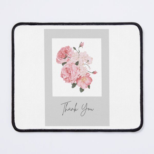Item preview, THANK YOU CARD, FLORAL, PINK ROSES, GREETING CARDS designed and sold by AASparksDesigns.