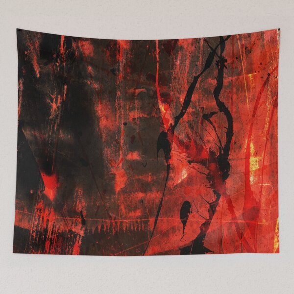 Item preview, Origins Red Yellow Black Abstract Textures designed and sold by NickDedidis.