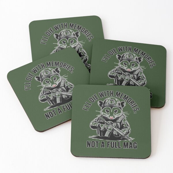 Item preview, I'LL DIE WITH MEMORIES, NOT A FULL MAG- Opossum designed and sold by InspireArt77.
