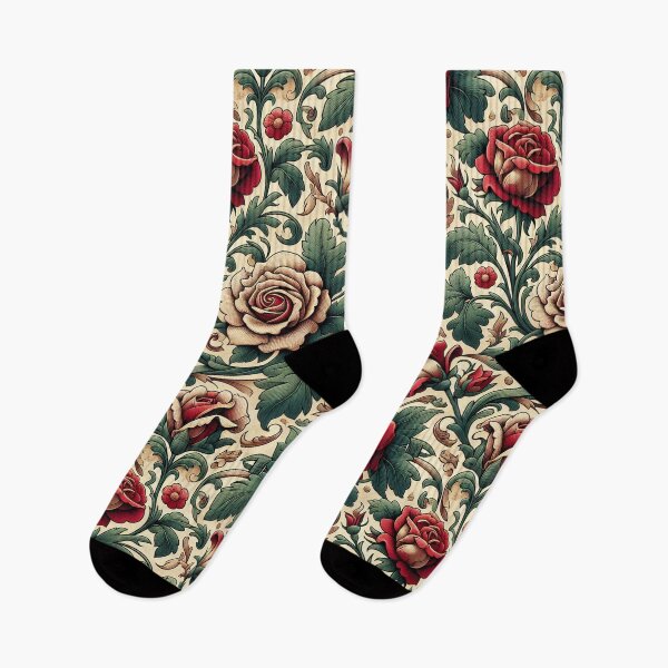 Item preview, Art Nouveau Red Rose Pattern designed and sold by mittie101.