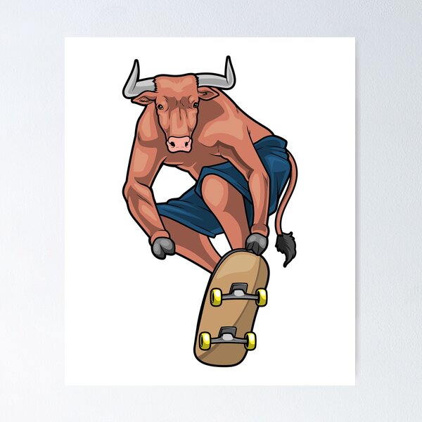 Item preview, Bull Skater Skateboard designed and sold by Snabdesign84.