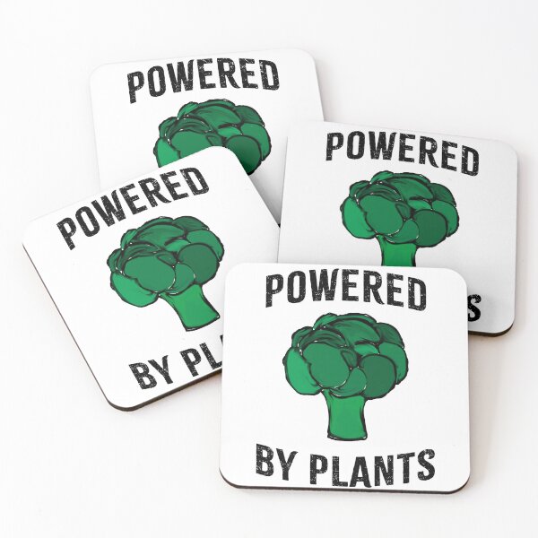 Item preview, Powered by broccoli designed and sold by VeganFTA.