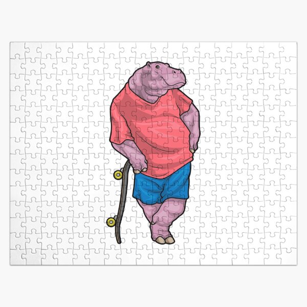 Item preview, Hippo Skater Skateboard designed and sold by Snabdesign84.