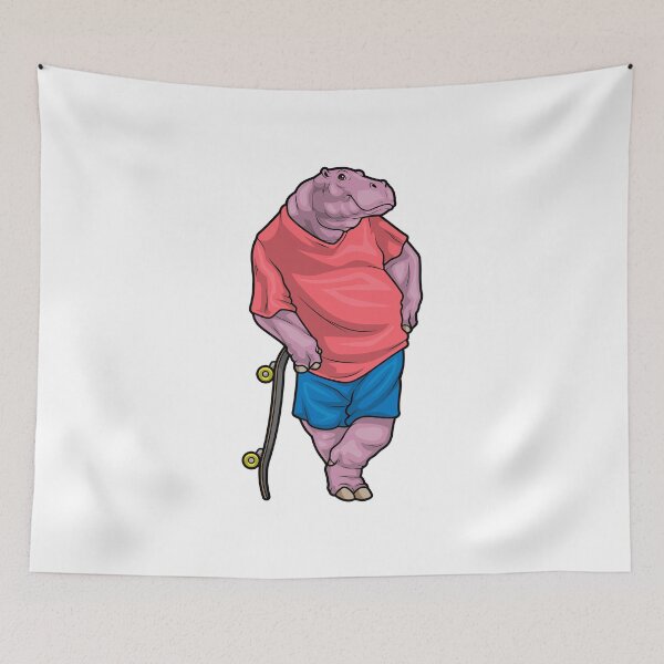 Item preview, Hippo Skater Skateboard designed and sold by Snabdesign84.