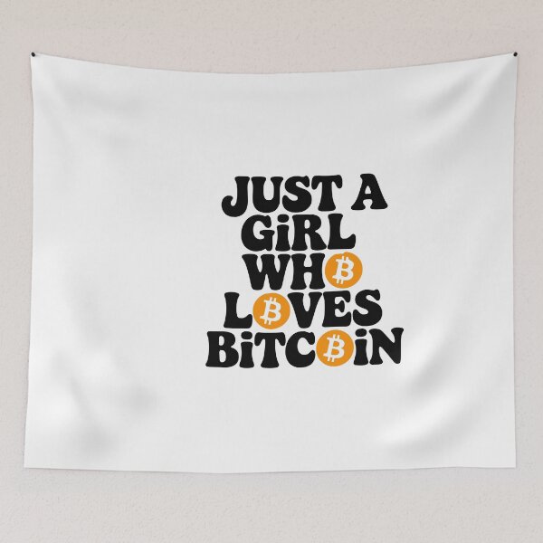 Item preview, Just a girl who loves Bitcoin designed and sold by jkrphoto.