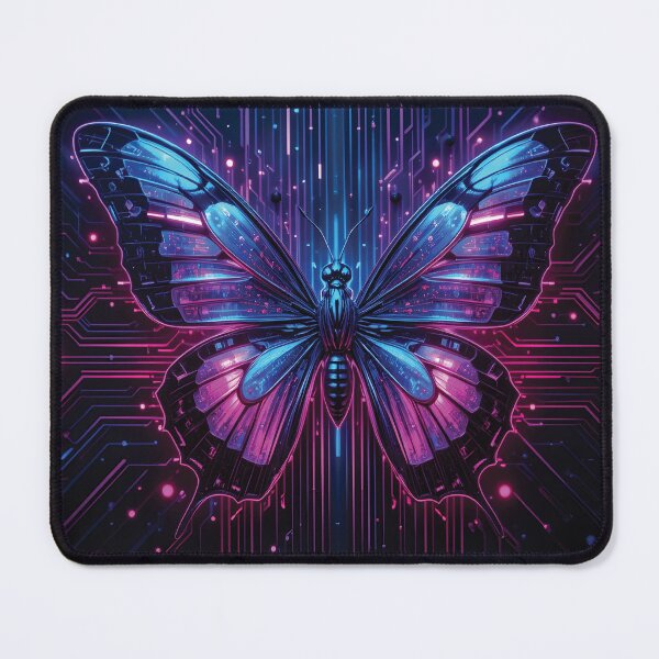 Item preview, Y2K Cyber Butterfly – Futuristic Vaporwave Wings designed and sold by Kabali-SL.