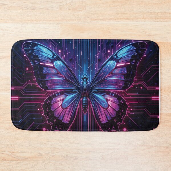 Item preview, Y2K Cyber Butterfly – Futuristic Vaporwave Wings designed and sold by Kabali-SL.