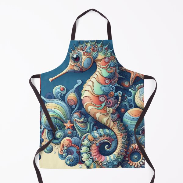 Item preview, Whimsical Underwater Seahorse Tale designed and sold by purplesensation.