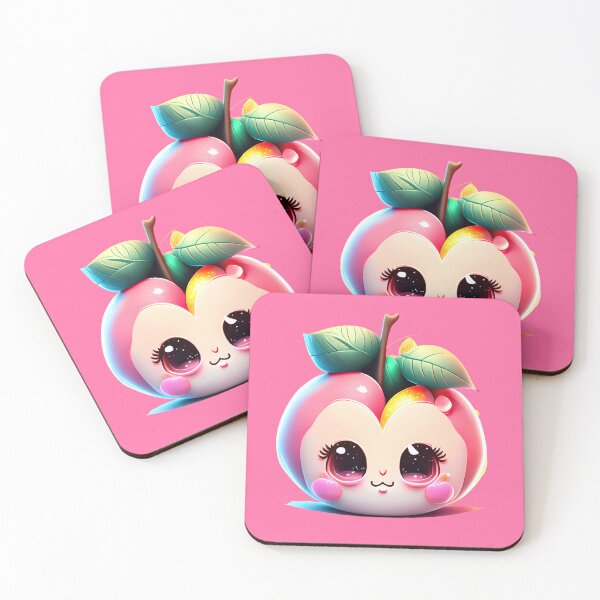 Item preview, Cute Fruit - Sweet Peach in Pink designed and sold by UmamiDesigns.