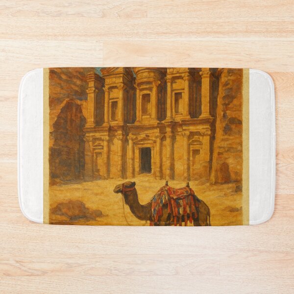 Item preview, Petra Monastery and Camel – Jordan Desert Heritage designed and sold by Places On Earth.