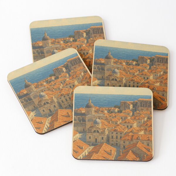 Item preview, Dubrovnik Old Town Rooftops – Croatia Coastal Charm designed and sold by Places On Earth.