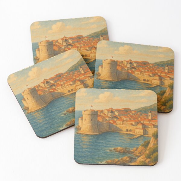 Item preview, Dubrovnik Fortified City on the Adriatic – Croatia Icon designed and sold by Places On Earth.