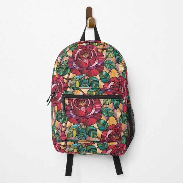 Item preview, Flowing Red Rose Nouveau Print designed and sold by mittie101.