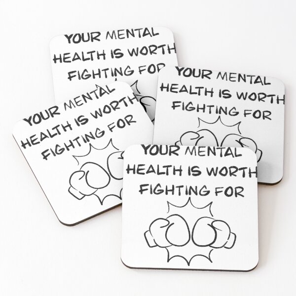 Item preview, Your mental health is worth fighting for designed and sold by Mojaniart.