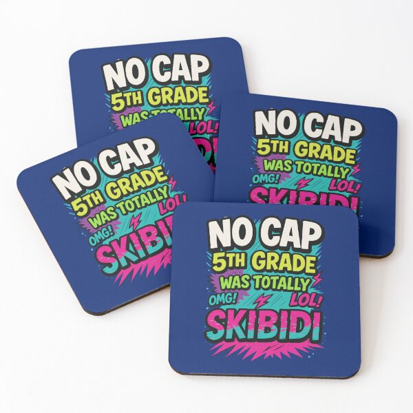 Item preview, No Cap 5th Grade Was Totally Skibidi – Funny End of School Year Gift for Kids designed and sold by Red Fox Design.