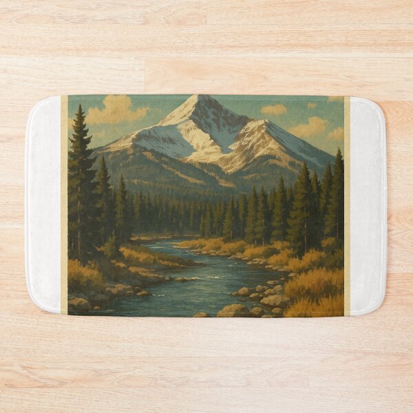 Item preview, Big Sky Montana River and Mountain View designed and sold by Places On Earth.
