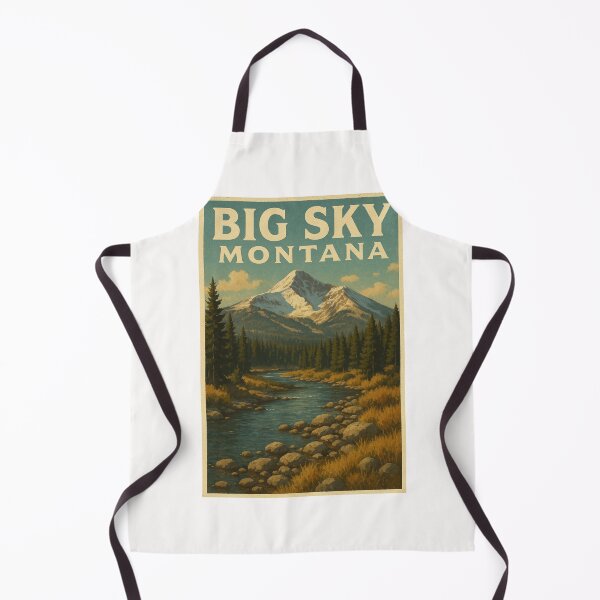 Item preview, Big Sky Montana River and Mountain View designed and sold by Places On Earth.