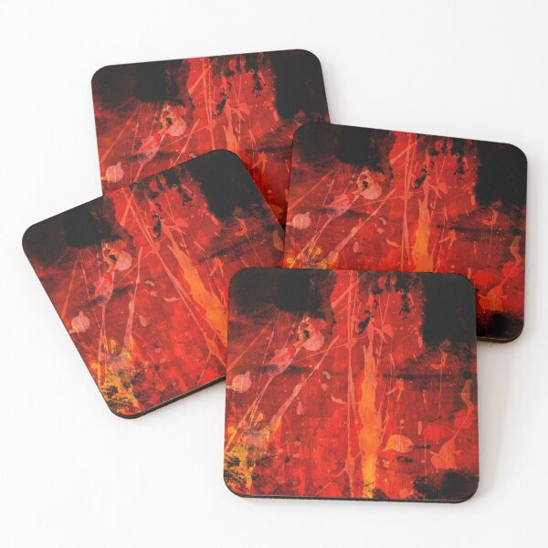 Item preview, Golden Fire Abstract Painting designed and sold by NickDedidis.