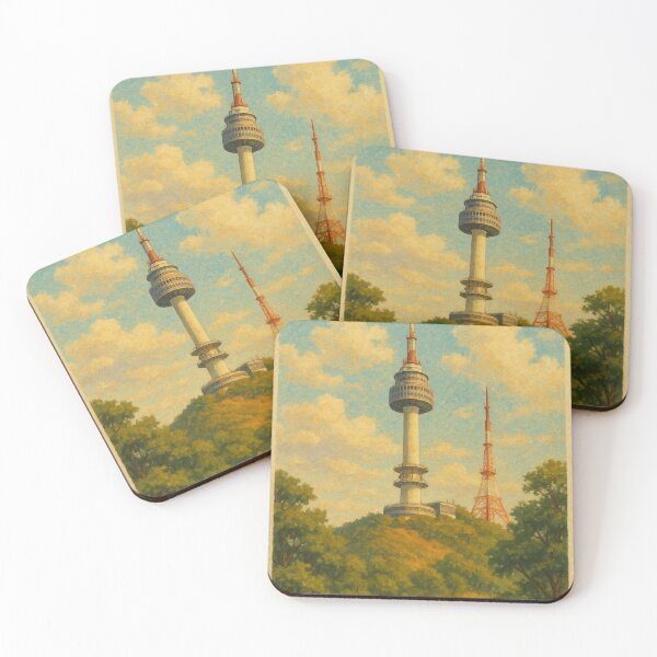 Item preview, Namsan Seoul Tower Above the Trees – South Korea Landmark designed and sold by Places On Earth.