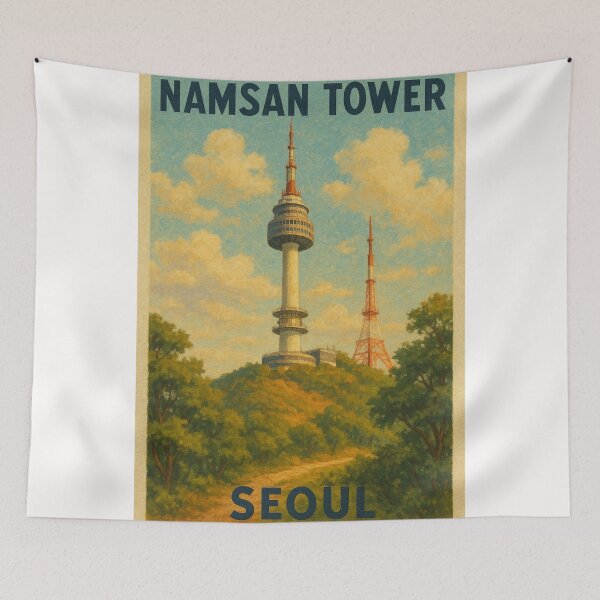 Item preview, Namsan Seoul Tower Above the Trees – South Korea Landmark designed and sold by Places On Earth.