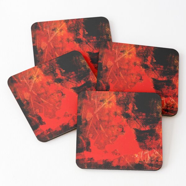 Item preview, A Summer Storm Vivid Red Abstraction designed and sold by NickDedidis.