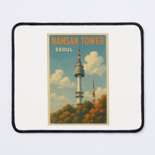 Item preview, Namsan Tower in Autumn – Seoul City View designed and sold by Places On Earth.