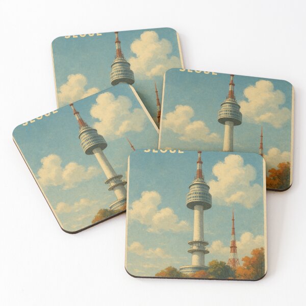 Item preview, Namsan Tower in Autumn – Seoul City View designed and sold by Places On Earth.