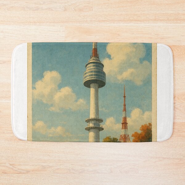 Item preview, Namsan Tower in Autumn – Seoul City View designed and sold by Places On Earth.