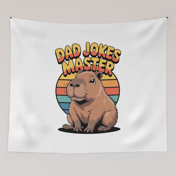 Item preview, Dad Jokes Master Funny Capybara designed and sold by MonkiFlipp.