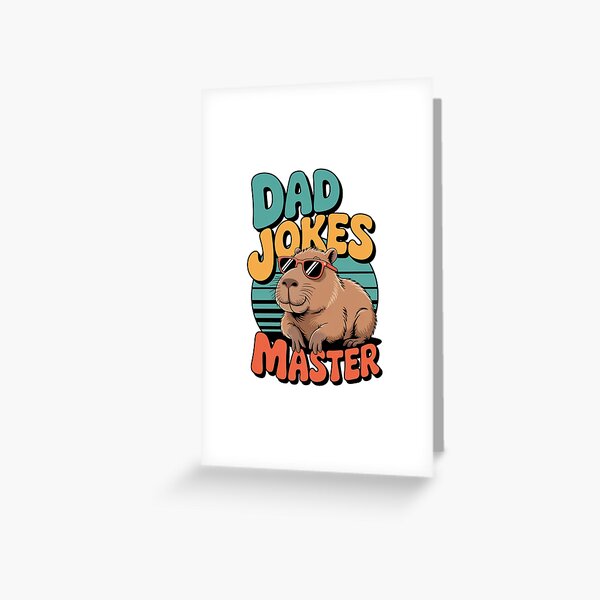 Item preview, Dad Jokes Master Funny Capybara designed and sold by MonkiFlipp.
