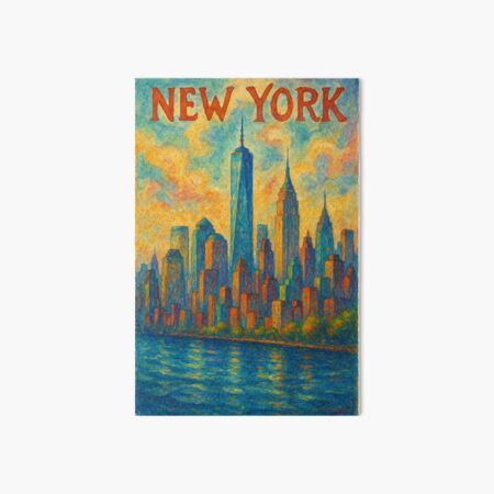Artikel-Vorschau von Skyline von Manhattan über dem Hudson – New York City Glow, designt und verkauft von placesonearth.