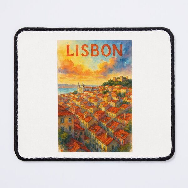 Item preview, Lisbon Rooftops at Sunset – Portugal’s Historic Hills designed and sold by Places On Earth.
