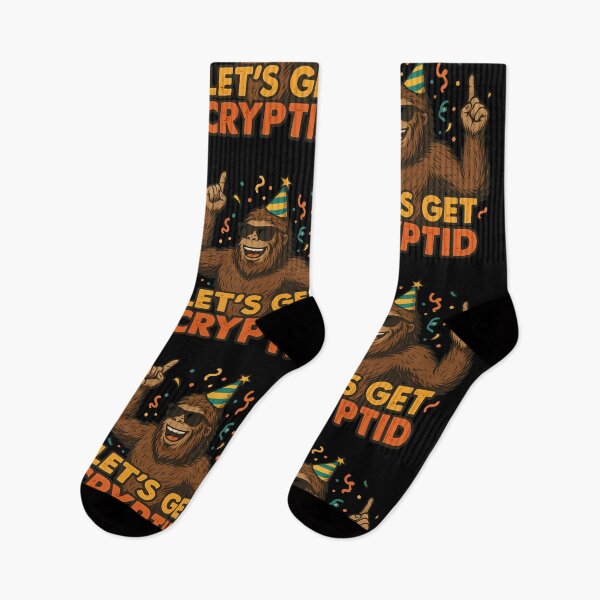 Item preview,  Let’s Get Cryptid – Funny Bigfoot Party Design designed and sold by Jason123za.