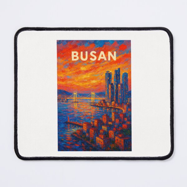 Item preview, Busan at Sunset – Gwangan Bridge and Skyline Glow designed and sold by Places On Earth.