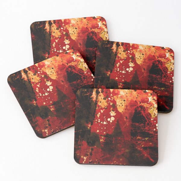 Item preview, Burning Mountaintops Abstract Nature Landscape designed and sold by NickDedidis.