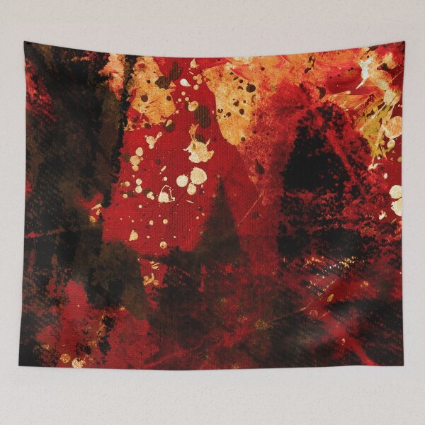 Item preview, Burning Mountaintops Abstract Nature Landscape designed and sold by NickDedidis.