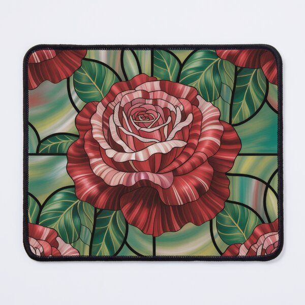 Item preview, Vintage Red Roses in Nouveau Style designed and sold by mittie101.