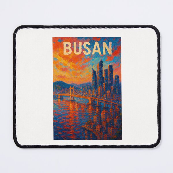 Item preview, Gwangan Bridge at Dusk – Busan Skyline Glow designed and sold by Places On Earth.