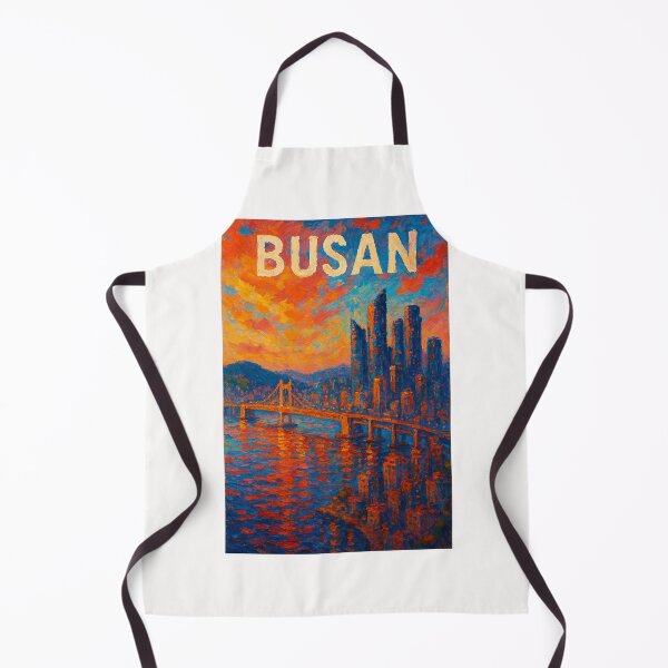 Item preview, Gwangan Bridge at Dusk – Busan Skyline Glow designed and sold by Places On Earth.