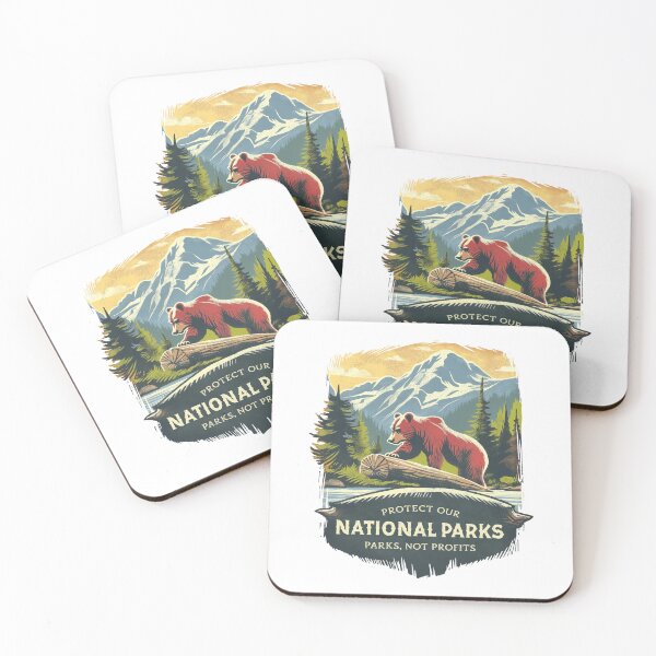 Item preview, Bear Resist Protect Our National Parks designed and sold by Wild-Co.